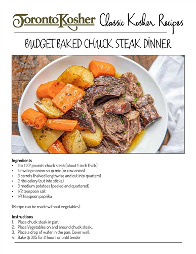 Budget Baked Chuck Steak Recipe