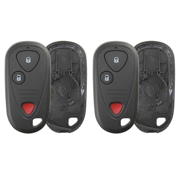 2 New Just the Case Shell Keyless Entry Remote Key Fob for Acura MDX NSX RSX (E4EG8D-444H-A, OUCG8D-387H-A, OUCG8D-355H-A)