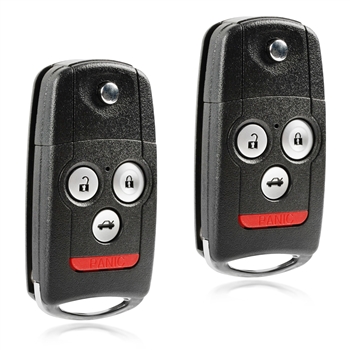 2 New Flip Key Keyless Entry Remote Fob for 2007-2008 Acura TL (OUCG8D-439H-A)