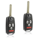 2 New Flip Key Keyless Entry Remote Fob for Acura TL TSX ZDX (MLBHLIK-1T)