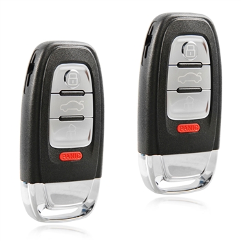 2 New Smart Prox Keyless Entry Remote Key Fob for Audi (IYZFBSB802)