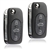 2 New Flip Keyless Entry Remote Key Fob for Audi (MYT8Z0837231, 4D0837231E)