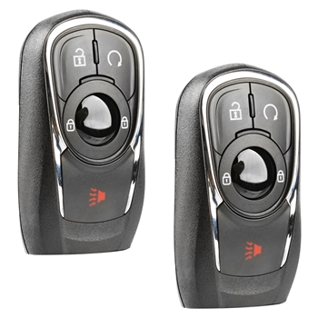 2x Keyless Entry Remote Start Car Key Fob 4btn For Buick (HYQ4AA)