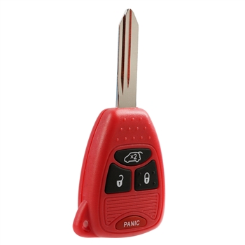 New Keyless Entry Remote Key Fob for Chrysler Dodge Jeep (KOBDT04A, OHT692427AA) - Red