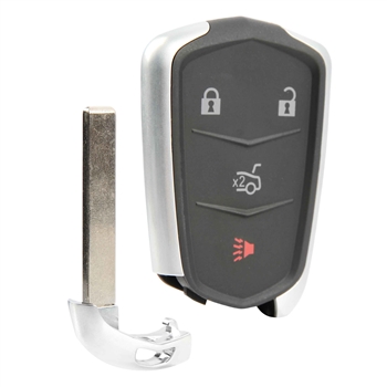 Key Fob Remote 4-Button Replacement for 2015-2019 Cadillac ATS CTS Sedan XTS (HYQ2AB)