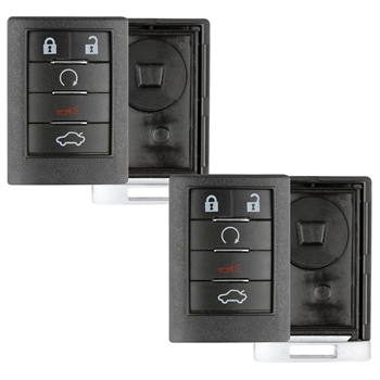 2 New Just the Case Shell Keyless Entry Remote Key Fob for Cadillac CTS SRX STS (OUC6000066)