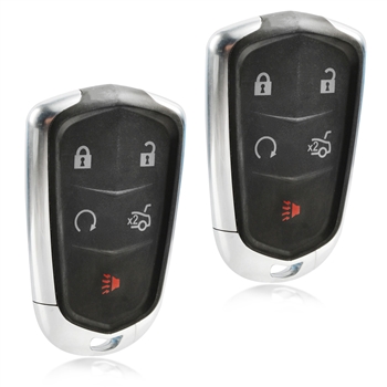 2 New Smart Prox Keyless Entry Remote Key Fob Repalcement for 2014-2016 Cadillac CTS ATS (HYQ2AB)