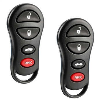 2 New Keyless Entry Remote Key Fob for Chrysler Dodge Jeep (04602260)