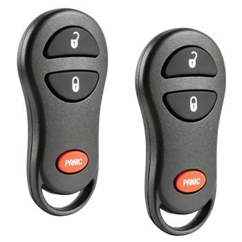2 New Keyless Entry Remote Key Fob for Chrysler Dodge Plymouth (04686481)