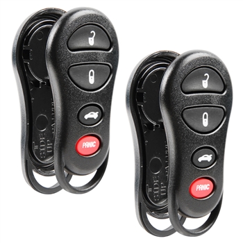 2 New Just the Case Shell Keyless Entry Remote Key Fob for Chrysler Dodge Jeep (GQ43VT17T, GQ43VT9T)