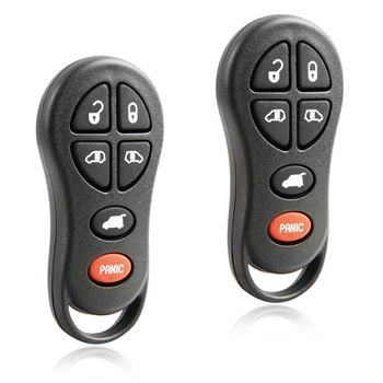 2 New Keyless Entry Remote Key Fob for 2001-2003 Town & Country, Voyager, Caravan (04686797)