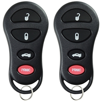 2 New Keyless Entry Remote Key Fob for 2000-2005 Dodge Neon & 1998-2000 Intrepid (04759008)