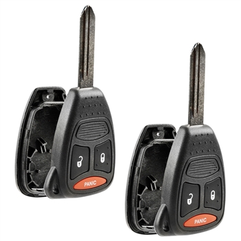 2 New Just the Case Shell Keyless Entry Remote Key Fob for Dodge (KOBDT04A)
