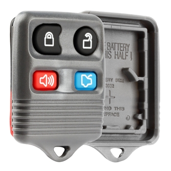 Remote Key Fob Shell Case Replacement for 1995-2006 Ford Mercury Lincoln - Grey (CWTWB1U343, CWTWB1U311, CWTWB1U313)