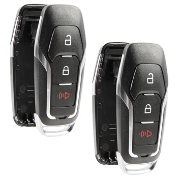 2x Remote Key Fob Shell Prox 3btn Case For Ford Lincoln (M3N-A2C31243300, M3N-A2C31243800)