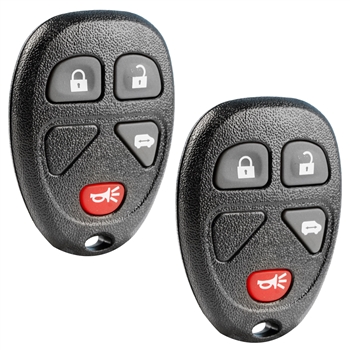 2x Remote Van Key Fob Keyless Entry Van for Buick Chevrolet Pontiac Saturn (15788021, 15100812, KOBGT04A)