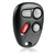 Key Fob Remote 4-Button Replacement for 1996-2002 Cadillac Buick Chevrolet Oldsmobile Pontiac GMC (16245100-29, ABO1502T)