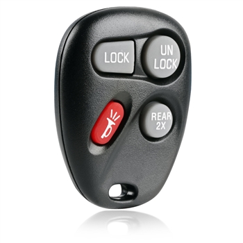Key Fob Remote 4-Button Replacement for 1996-2002 Cadillac Buick Chevrolet Oldsmobile Pontiac GMC (16245100-29, ABO1502T)