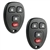 2x Key Fob Remote 4-Button Replacement for 2007-2014 Chevrolet Express 1500 2500 3500 4500 GMC Savana (20877108)