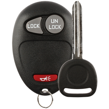 Keyless Entry Remote Fob with B110P Valet Key for Chevrolet GMC Hummer Oldsmobile Pontiac (L2C0007T, 10335582-88, 4575, B110P)