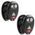 2 New Just the Case Keyless Entry Remote Key Fob Shell for (L2C0007T) 4BTN