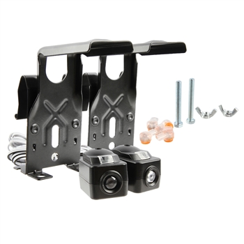 Garage Door Opener Remote Safety Sensor Eyes Replacement Kit with Brackets for Chamberlain Liftmaster Sears Craftsman (820CB, 41A5034)