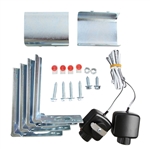 Garage Door Opener Remote Safety Beam Sensor Eyes Replacement with Gate Bracket Kit Assembly for Linear (HAE00002, LSO50, LDO33, LDO50)