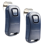 2x Garage Door Remote Opener for Genie Intellicode G1T-BX GIT-1 GIT-2 GIT-3 (Blue Shell Design)