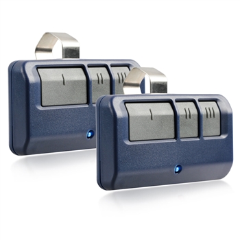 2 Garage Door Remote Opener for LiftMaster 893LM Yellow Learn (Blue Shell)