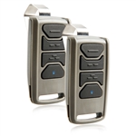 2x Garage Outlet Garage Door Opener Remote 3-Button Visor Clip Keychain Gate Entry for Genie Inteillicode Overhead Door Code Dodger (O3T-BX)