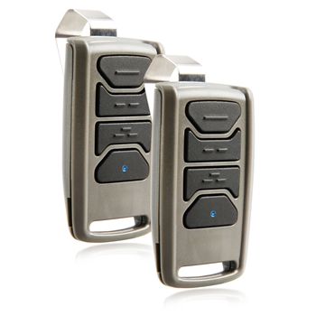 2x Garage Outlet Garage Door Opener Remote 3-Button Visor Clip Keychain Gate Entry for Genie Inteillicode Overhead Door Code Dodger (O3T-BX)