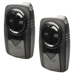 2x Garage Door Opener Remote Black Control Universal Replacement for Chamberlain Craftsman Linear Genie Overhead Door Wayne Dalton Stanley (KLIK5U)