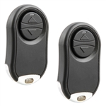 2x Garage Door Opener Remote Mini Black Control Universal Replacement for Liftmaster Chamberlain Craftsman Linear Genie Overhead Door Wayne Dalton Stanley Raynor (MC100-P2)