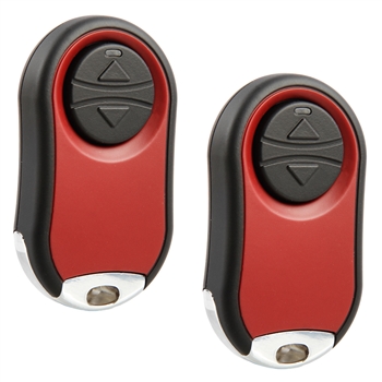 2x Garage Door Opener Remote Mini Red Control Universal Replacement for Liftmaster Chamberlain Craftsman Linear Genie Overhead Door Wayne Dalton Stanley Raynor (374UT)