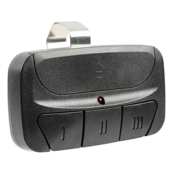 Garage Door Opener Remote 3-Button Visor Control Replacement with Black Modern Case for Liftmaster Chamberlain Craftsman (893MAX, 891LM, 893LM) Yellow Learn Function