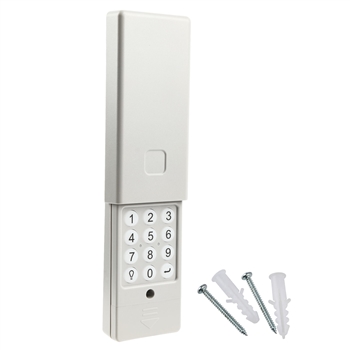 Universal Garage Door Opener Keypad Remote Replacement for Liftmaster Chamberlain Craftsman Genie Overhead Linear Wayne Dalton Stanley 315Mhz 390Mhz Dip Switch - Slide Down Panel Protective Cover (387LM)