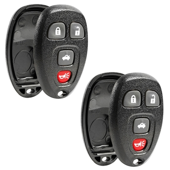 2 New Just the Case Keyless Entry Remote Key Fob Shell for Buick Chevy Pontiac Saturn (15252034)