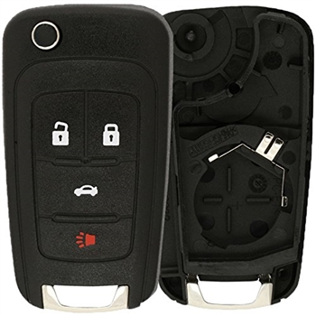 New Just the Case Keyless Entry Remote Flip Key Fob Shell for 2010-2016 Buick Chevy GMC (OHT01060512)