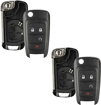 2 New Just the Case Keyless Entry Remote Flip Key Fob Shell for 2010-2017 Chevy GMC (OHT01060512)
