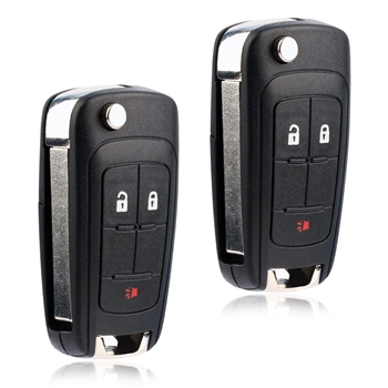 2 New Flip Key Keyless Entry Remote for 2010-2016 Equinox Sonic Terrain (OHT01060512)