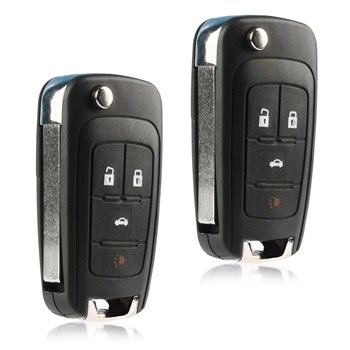 2 New Keyless Entry Remote Flip Key Fob for 2010-2016 Buick Chevy GMC (OHT01060512)