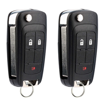 2 New Keyless Entry Remote Flip Key Fob for 2010-2016 Equionx Sonic Terrain (OHT01060512)