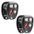2 New Just the Case Keyless Entry Remote Key Fob Shell for (25695954, KOBLEAR1XT)