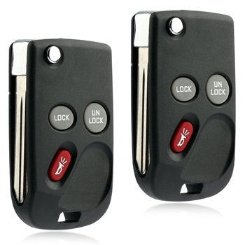 2 New Flip Keyless Entry Remote Key Fob for 1998-2001 Chevy GMC (15732803)