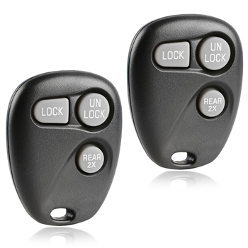 2 New Keyless Entry Remote Key Fob for 1996-2000 Cadillac GMC Chevy (16245100-29)