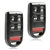 2 New Keyless Entry Remote Key Fob for 2005-2010 Honda Odyssey (OUCG8D-399H-A) 5BTN