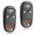 2 New Keyless Entry Remote Key Fob for 1997-2001 Honda CR-V & 2000-2009 Honda S2000 (E4EG8DJ)