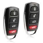 2x Key Fob Remote 4-Button Replacement for 2006-2013 Hyundai Azera (SY55WY8212, SY52NDFNA04)