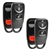 2 New Just the Case Keyless Entry Remote Key Fob Shell for Hyundai Kia (OSLOKA-320T)