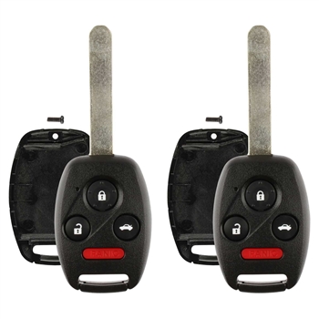 2 New Just the Case Keyless Entry Remote Key Fob Shell - With Slot (OUCG8D-380H-A)